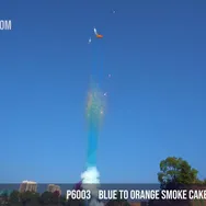 Blue to Orange Smoke Cake 25Shots — Day Time Fireworks
