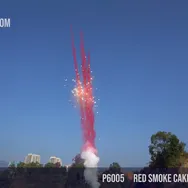 Red Smoke Cake 25Shots — Day Time Fireworks