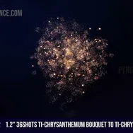 1.2" 36Shots Ti-Chrysanthemum bouquet to Ti-Chrysanthemum — Aerial Cake